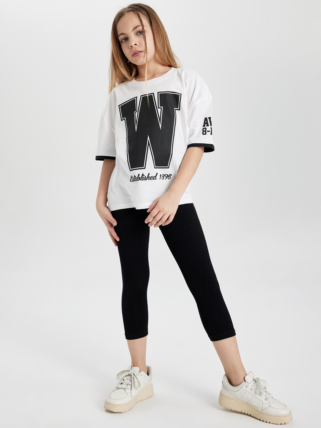 

DeFacto Girls Ankle-Length Leggings, Black