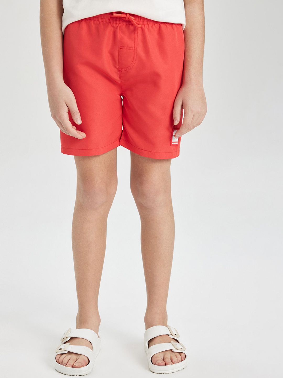 

DeFacto Boys Mid-Rise Swim Shorts, Red