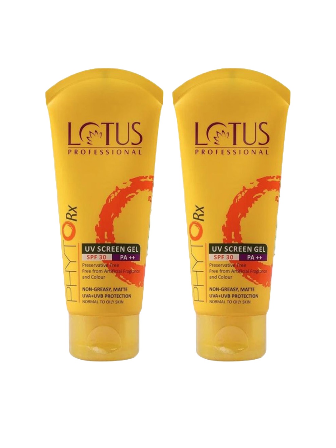 

Lotus Professional Set Of 2 PHYTORx UV Screen Gel With SPF 30 - 80 g Each, Yellow