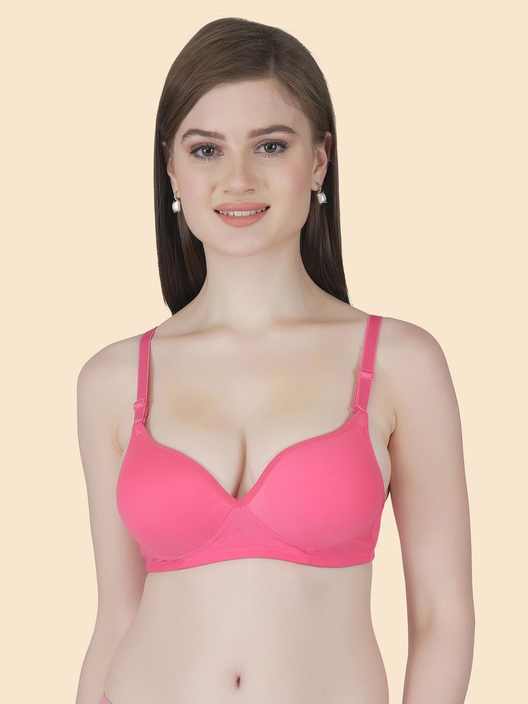 

Joomie Bra Medium Coverage Heavily Padded, Pink