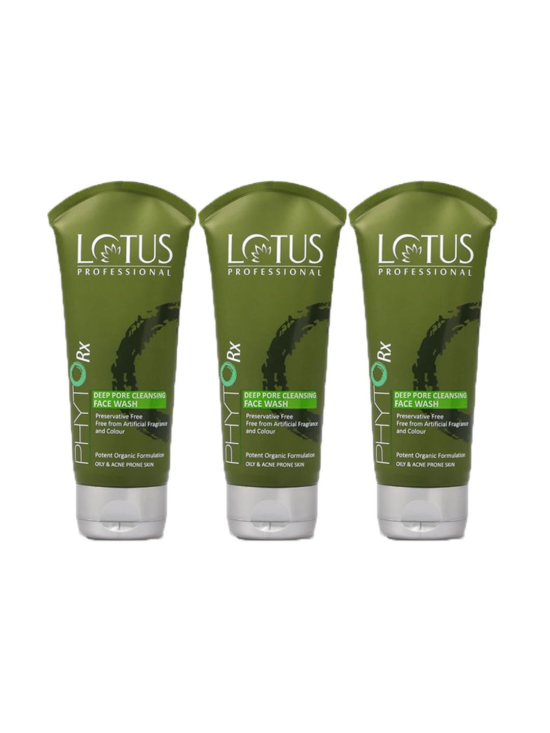 

Lotus Professional Set Of 3 Phytorx Deep Pore Cleansing Face Wash - 80 gm, Green