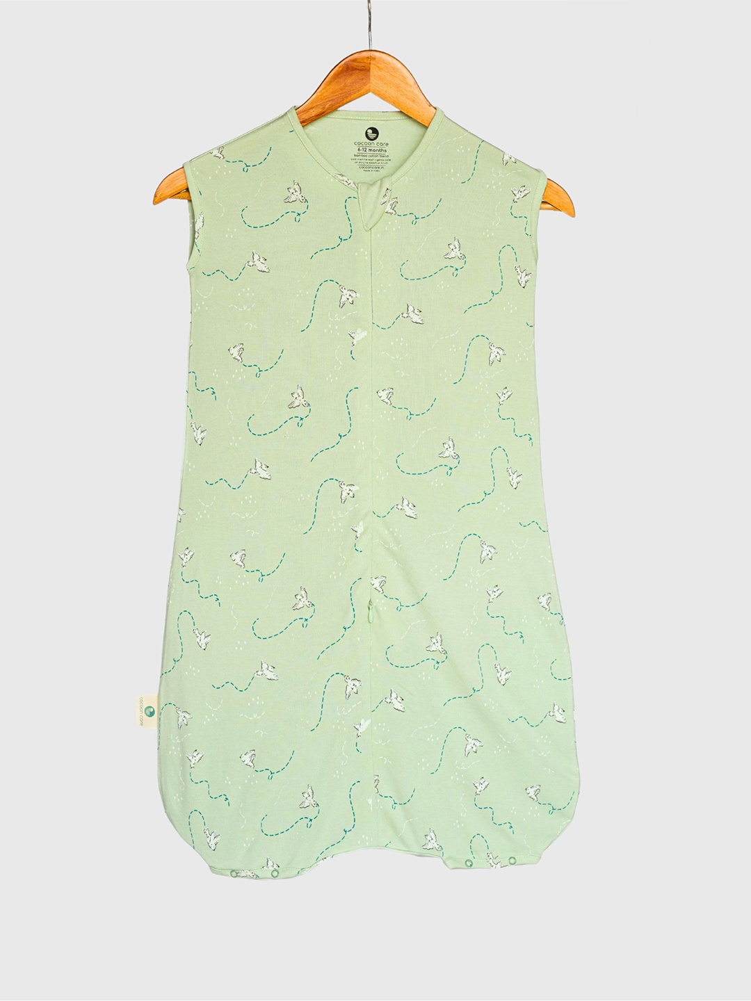 

cocoon care Infants Lime Green Printed Bamboo Sleeping Bag