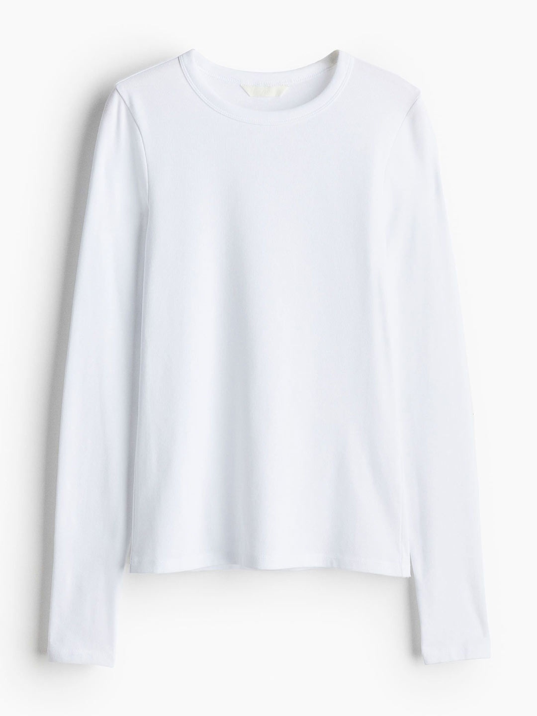 

H&M Long-Sleeved Jersey Top, White