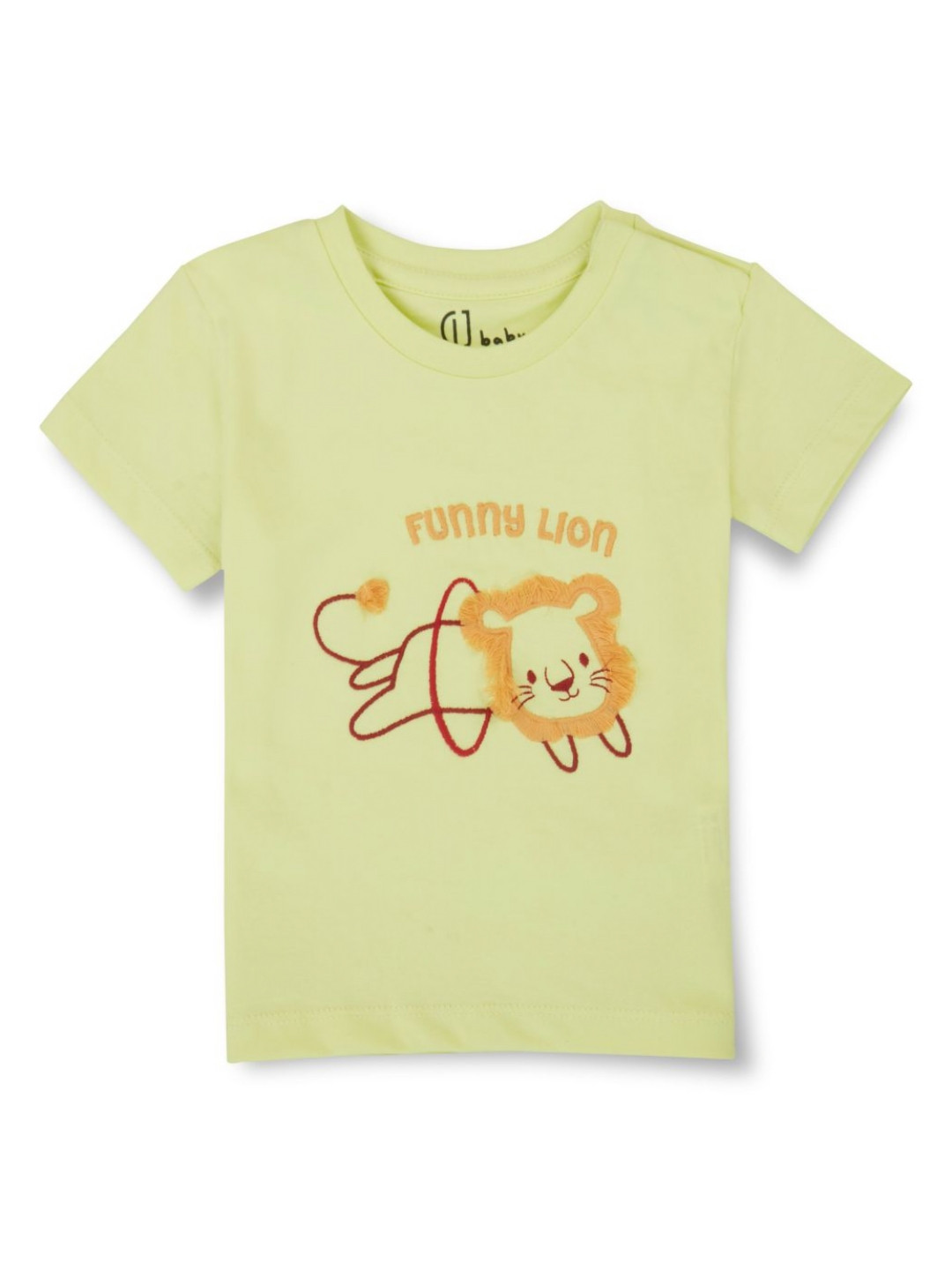 

GJ baby Boys Graphic Printed Round Neck Cotton T-shirt, Yellow