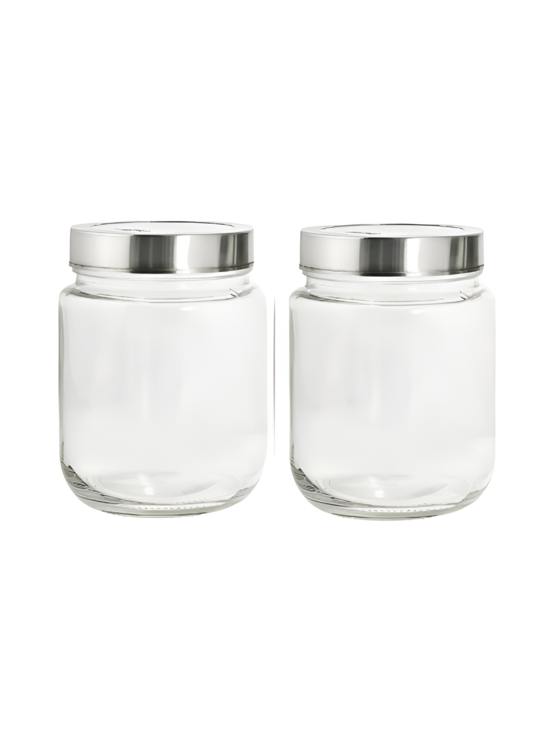 

CROCO JAR Piramal Transparent 2 Pieces Glass Containers with Steel Lid - 1000 ml