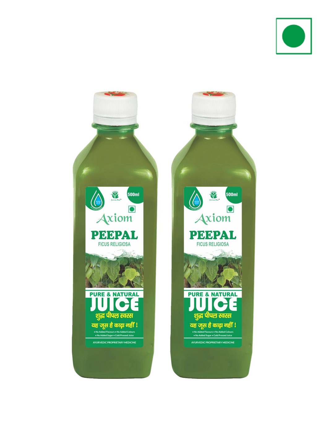 

Axiom Set Of 2 Peepal Swaras Juice - 500ml Each, Green
