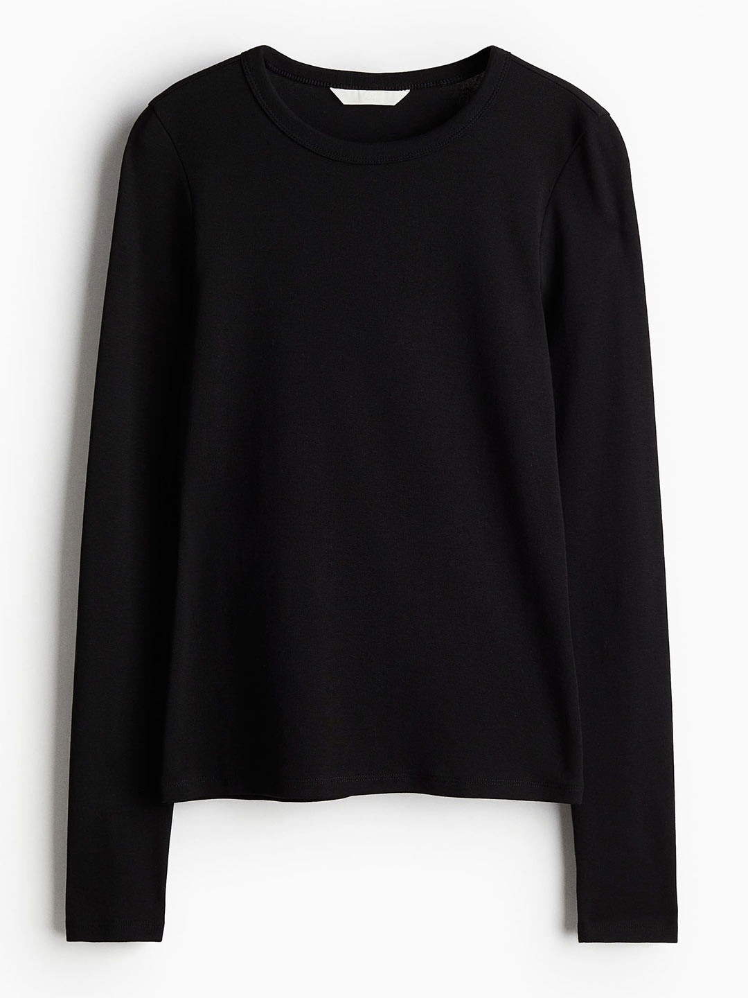 

H&M Long-Sleeved Jersey Top, Black
