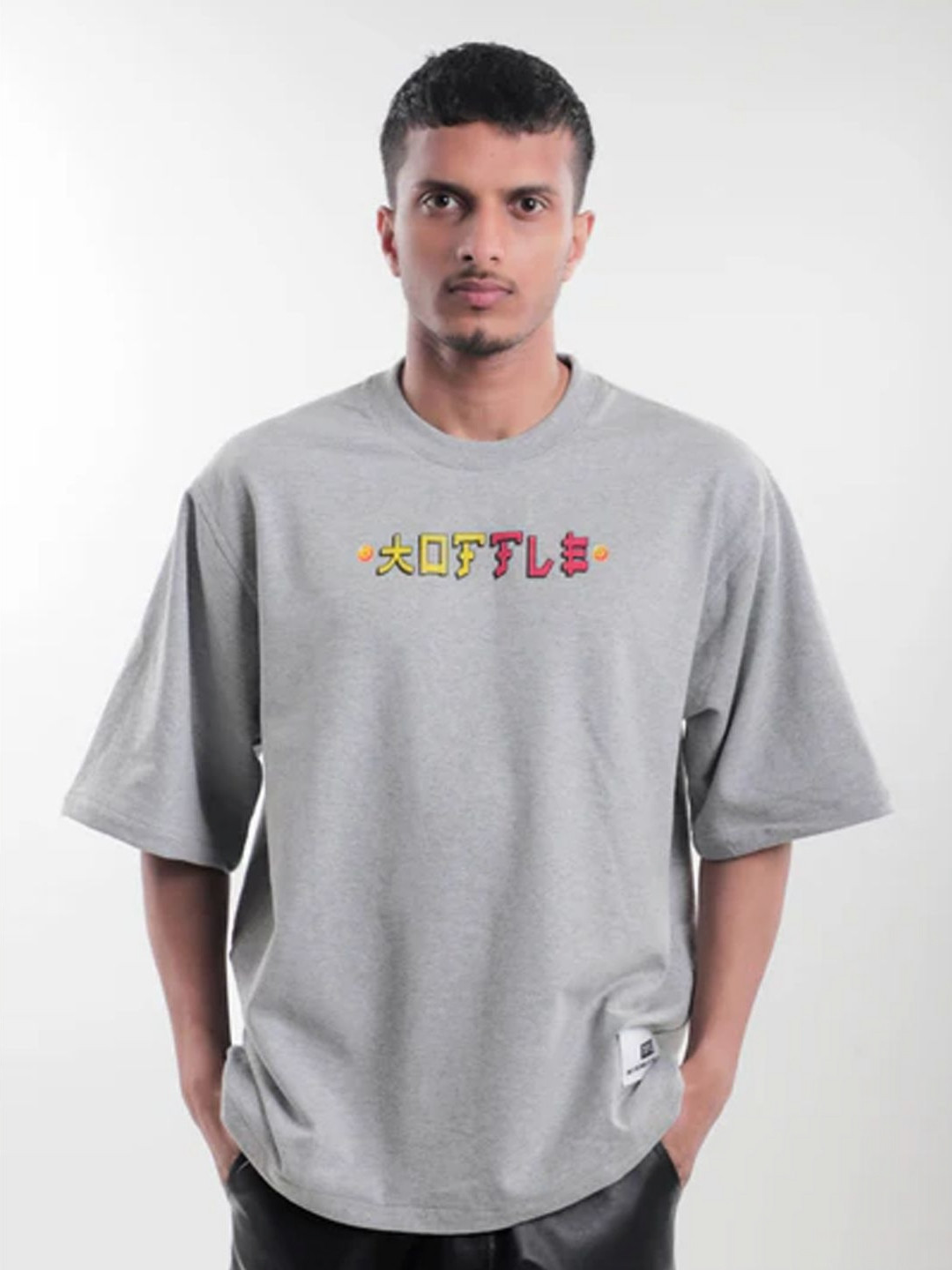 

TOFFLE Unisex Printed T-shirt, Grey