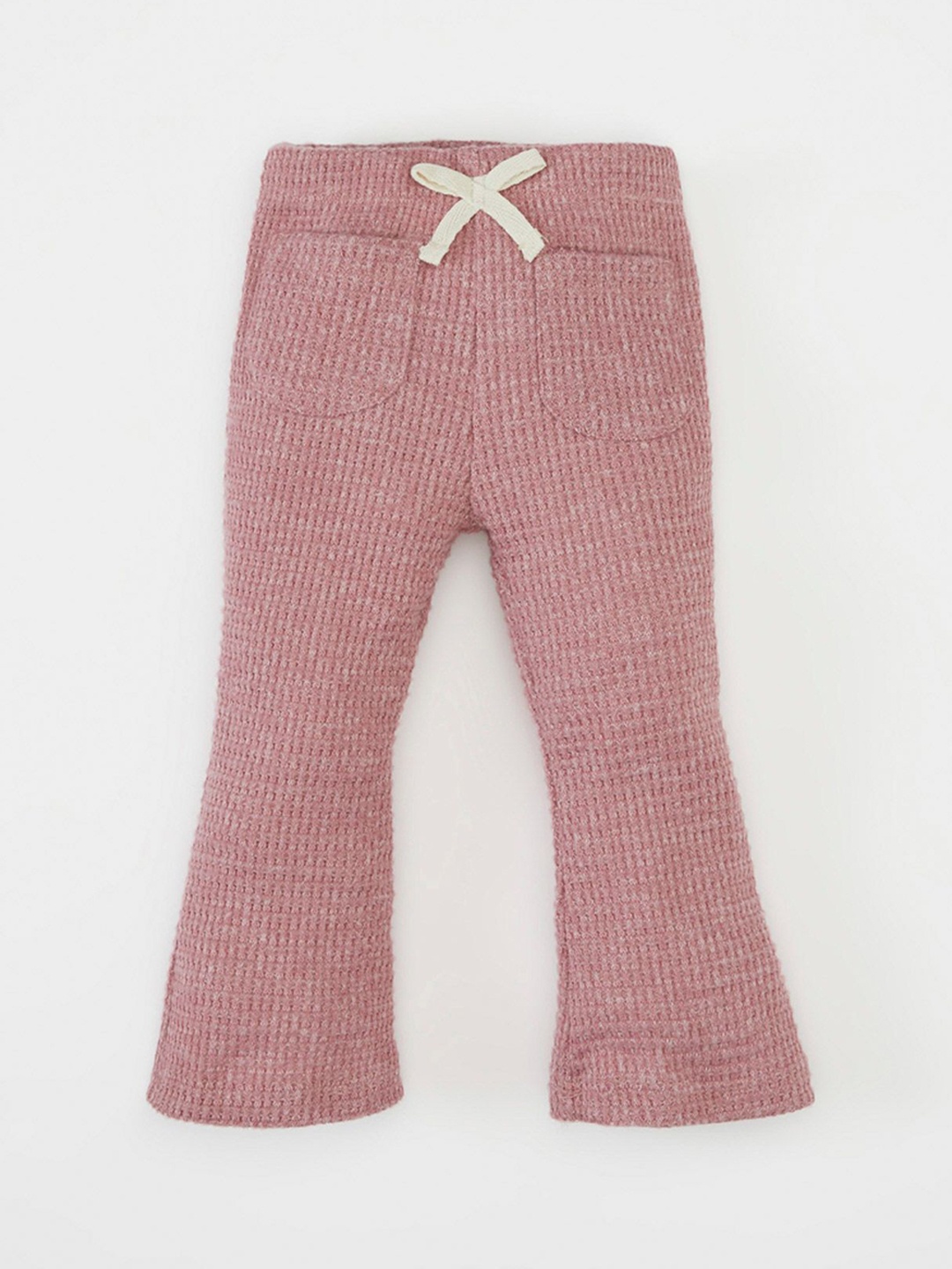 

DeFacto Girls Mid Rise Bootcut Trousers, Pink