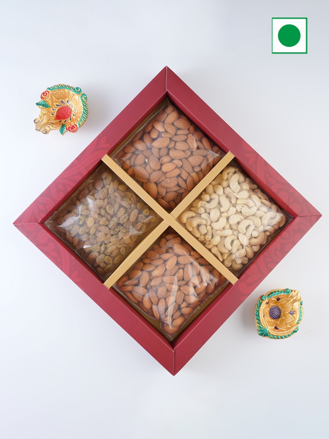 

SMOOR Dryfruit Hamper - 300gm, Red
