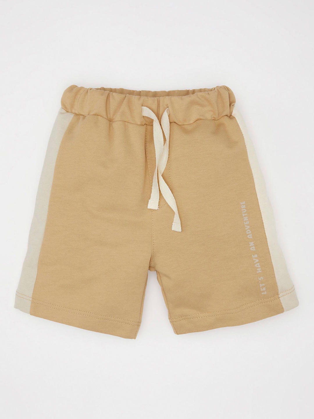 

DeFacto Boys Cotton Mid-Rise Regular Fit Shorts, Cream
