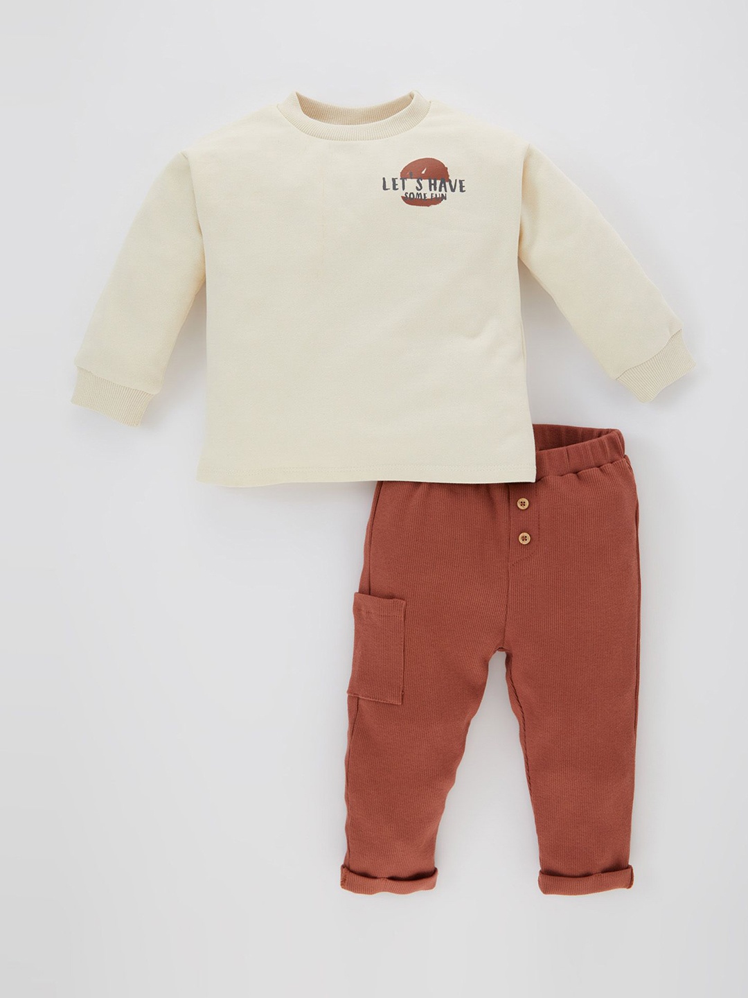 

DeFacto Boys Trousers, Cream