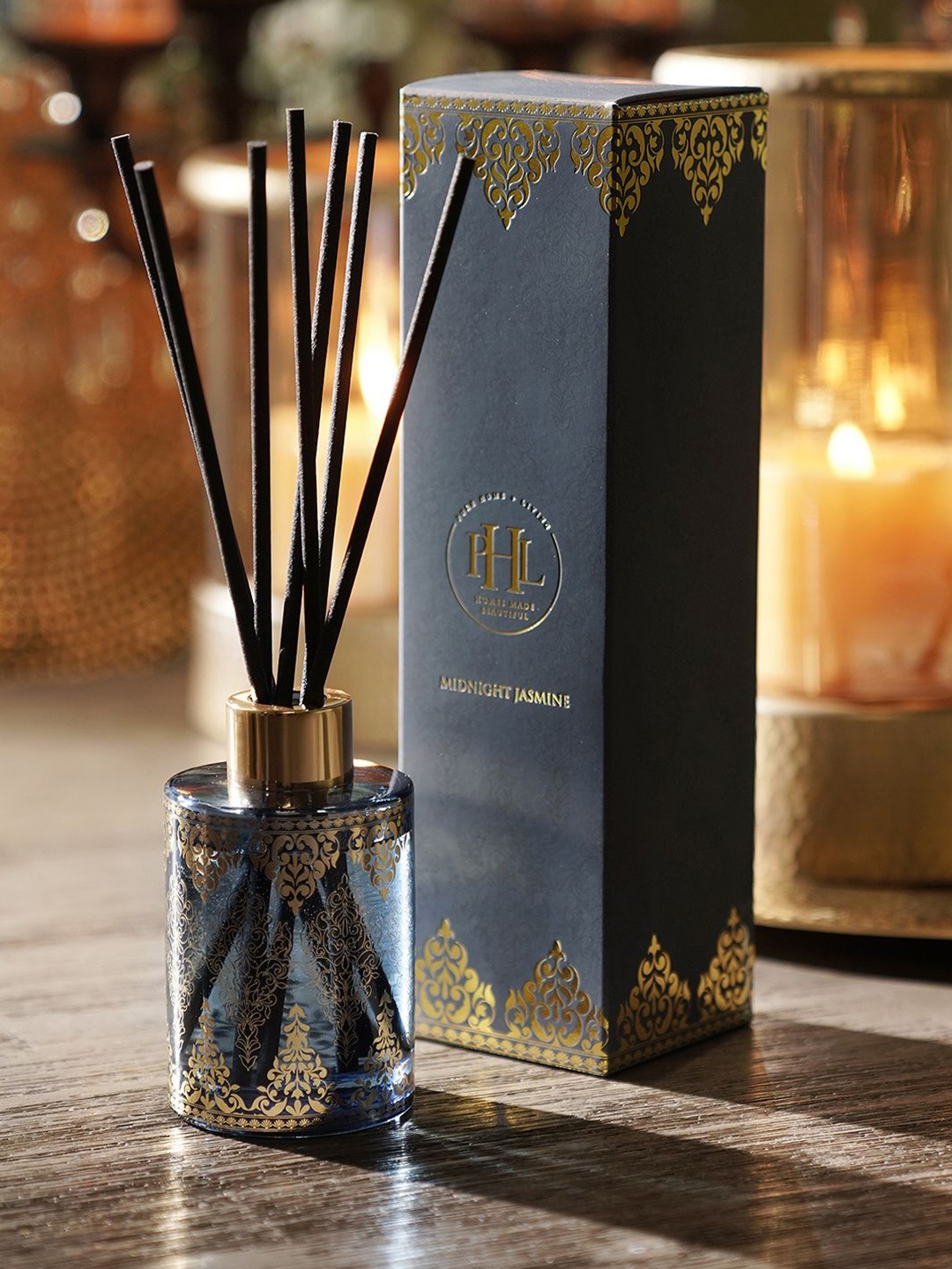 

Pure Home and Living Blue Midnight Jasmine Scented Oil Diffuser With 6 Reed Sticks