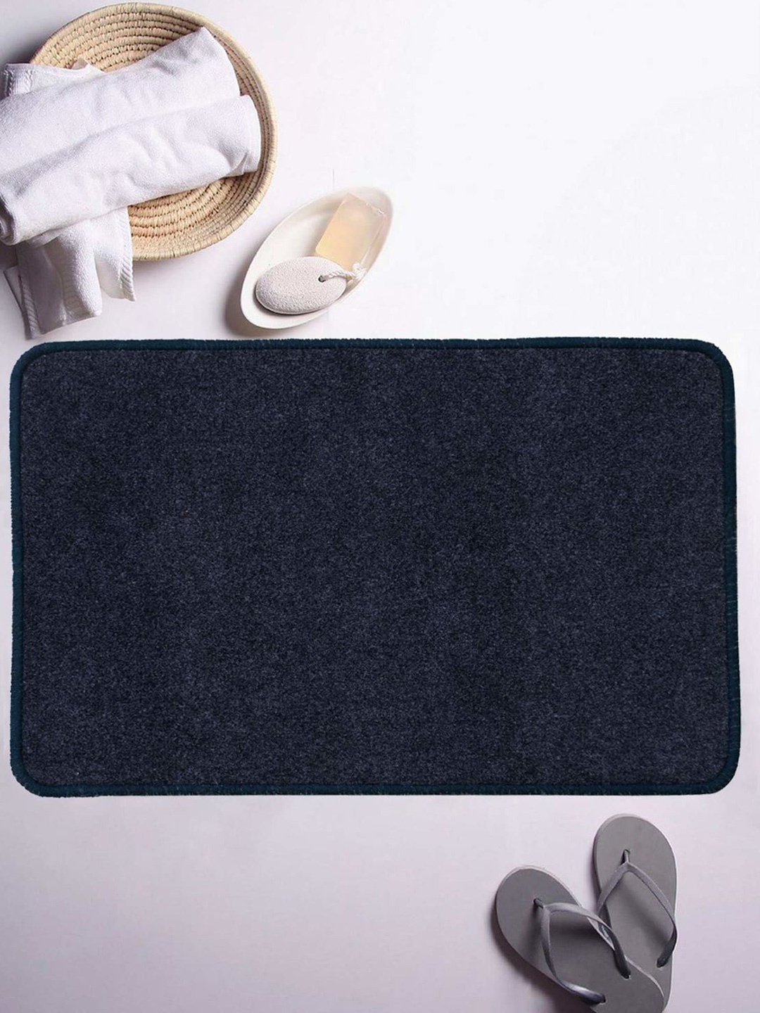 

Kuber Industries Grey 2 Pieces Anti Slip 210GSM Microfibre Bath Mats