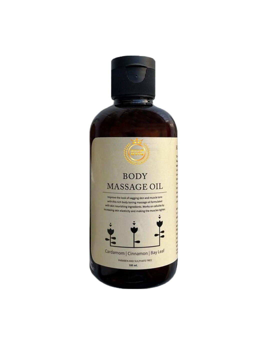 

WVHC Body Toning Massage Oil With Cardamom & Cinnamon-100ml, Brown