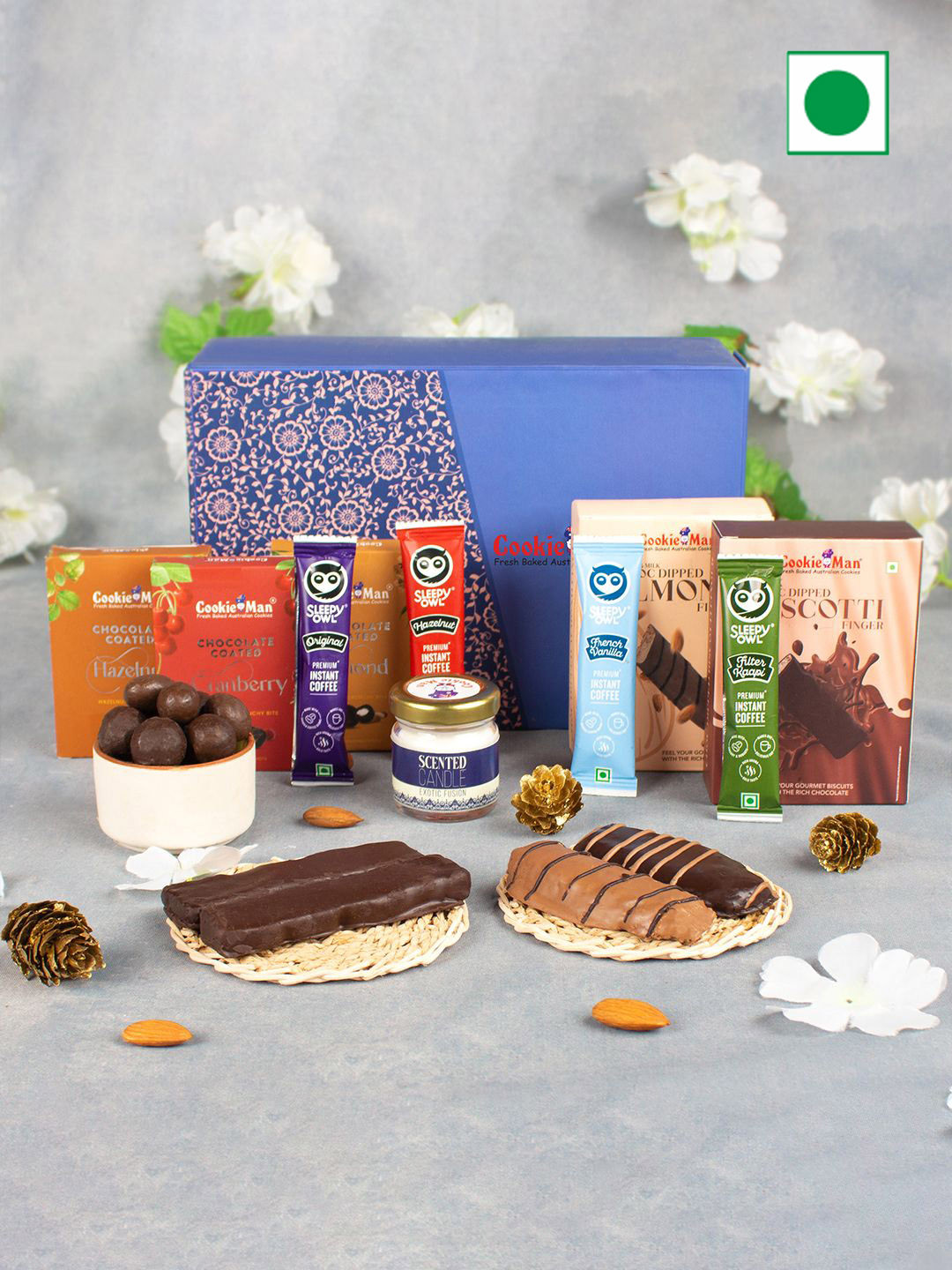 

Cookieman 10 Deilghts Collection Gift Box, Blue