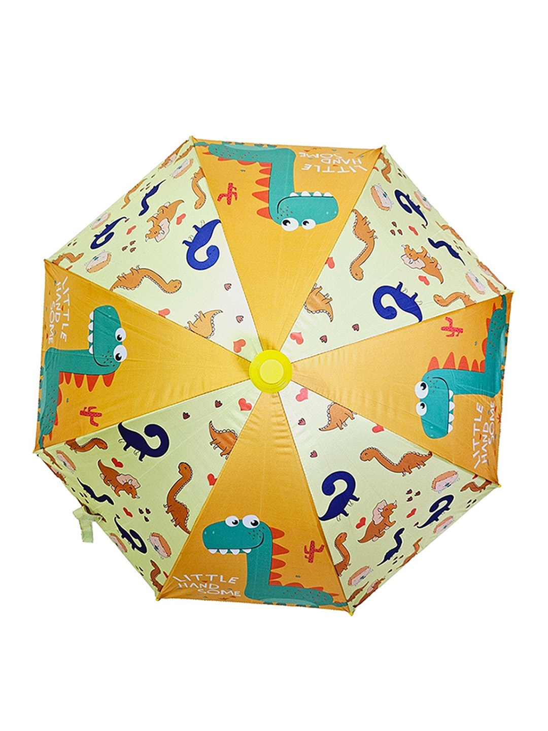 

lil PLANET Dinasour Printed Manual 2 Fold Umbrella, Yellow