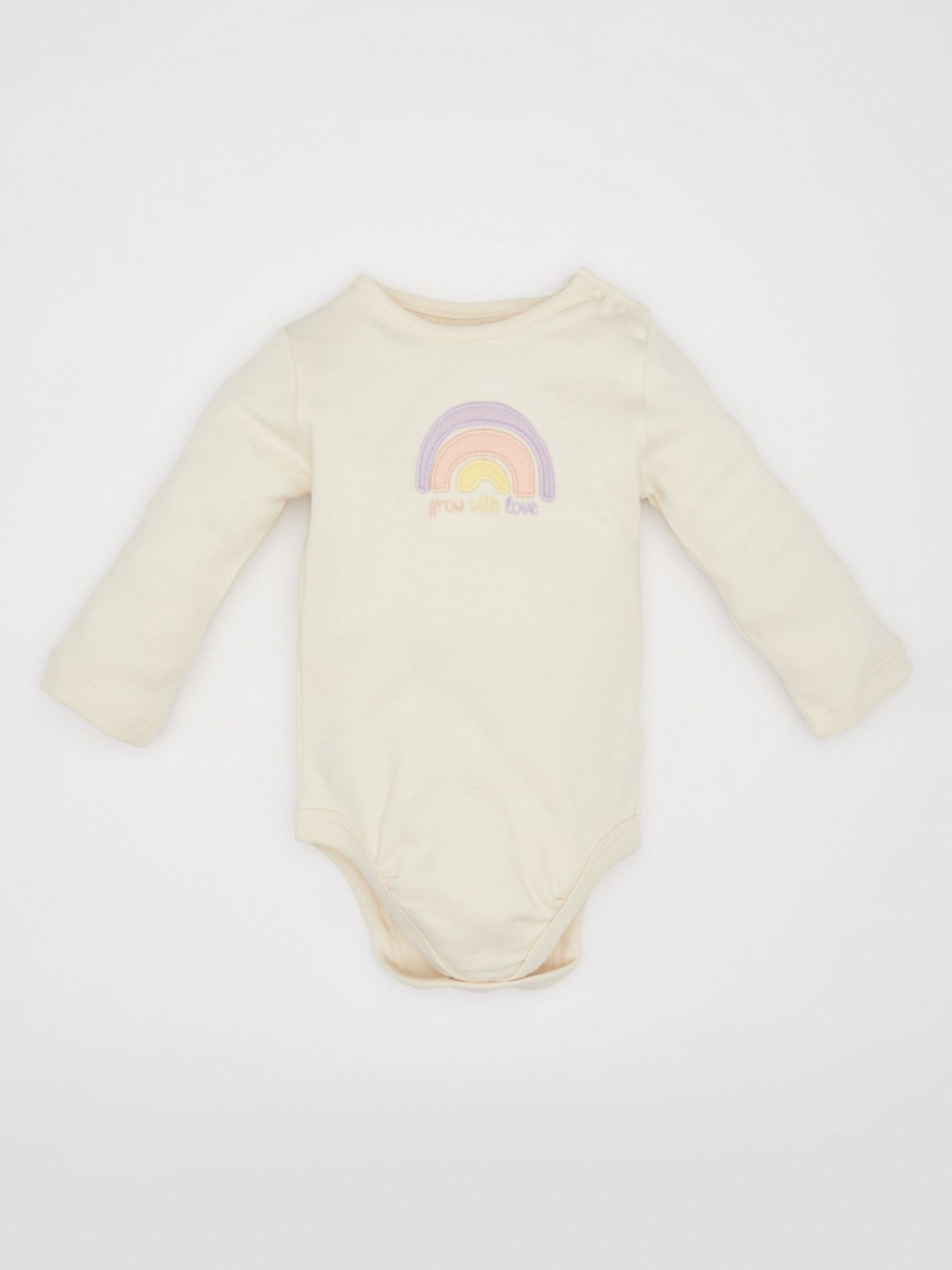 

DeFacto Girls Graphic Printed Round Neck Cotton T-shirt, White