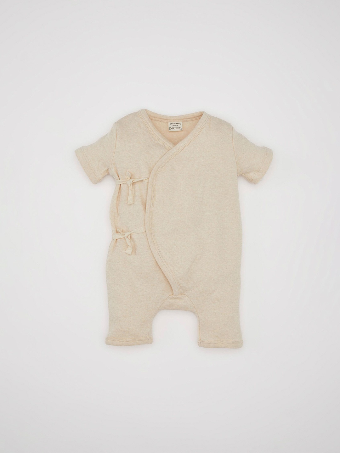 

DeFacto Infant Girls Pure Cotton Romper, Beige