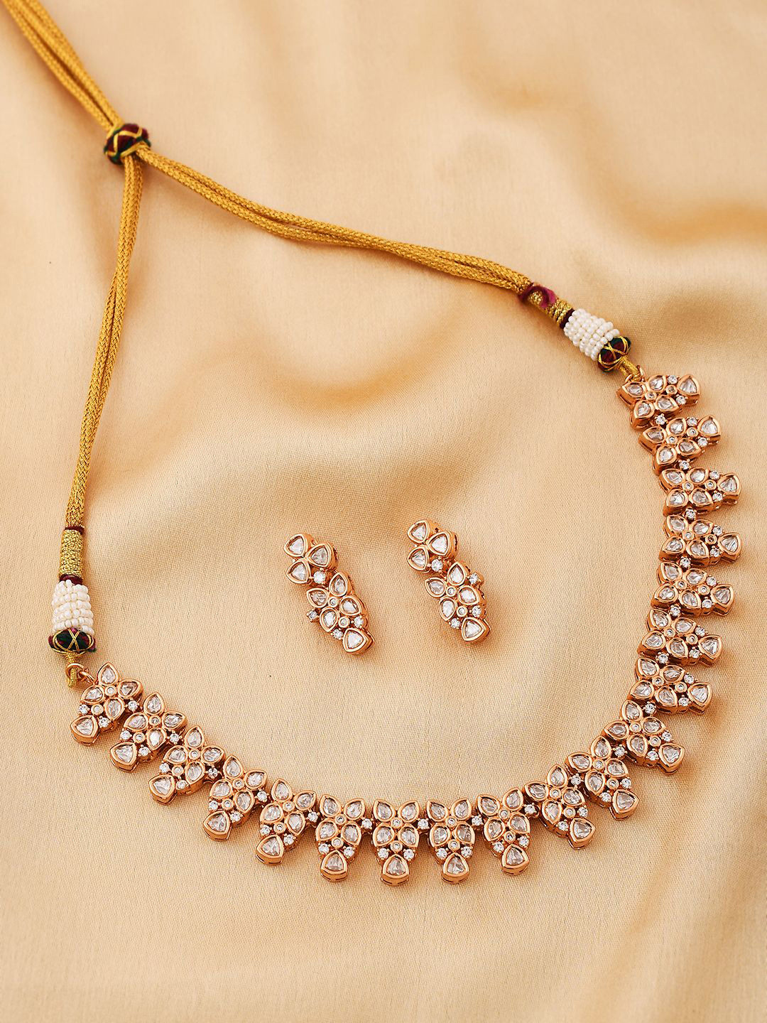 

Voylla Gold-Plated Opulance Eternal Glamour Kundan-Studded Jewellery Set