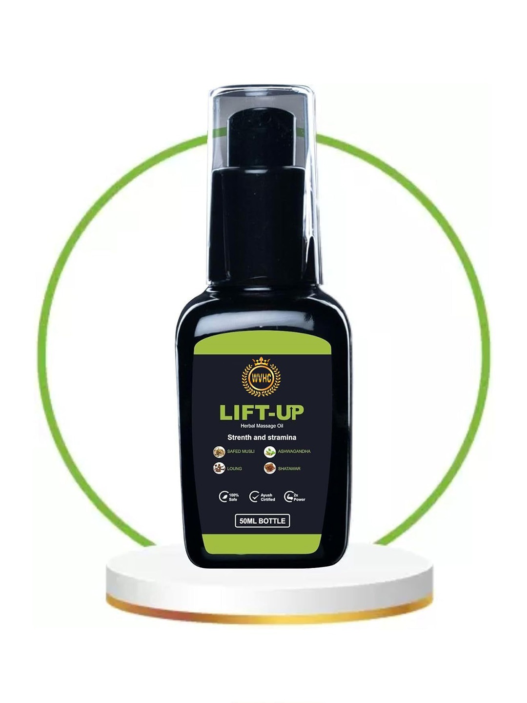 

WVHC Lift Up Herbal Massage Oil-50ml, Brown