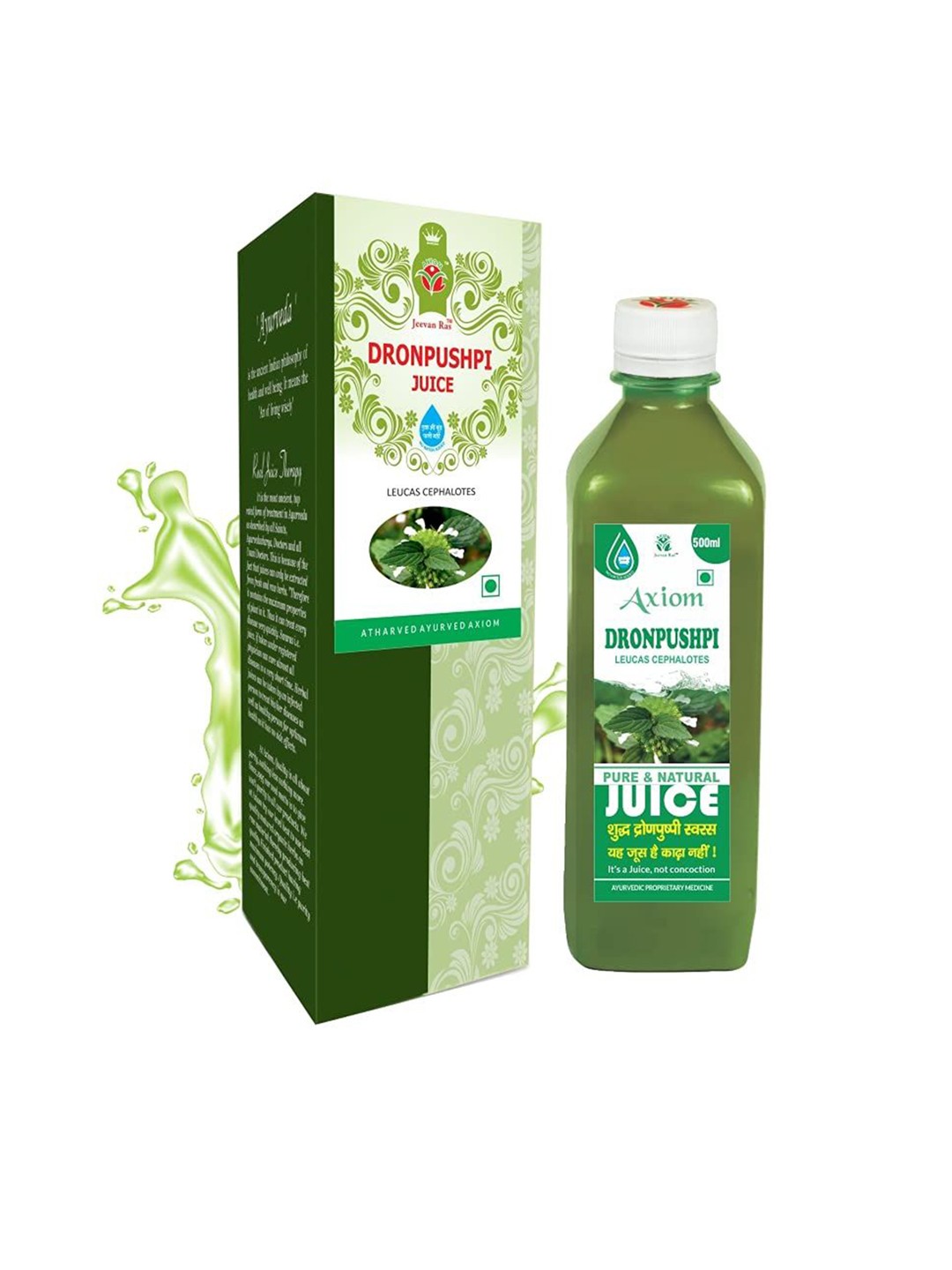 

Axiom Set Of 2 Dronpushpi Juice - 500ml Each, Green