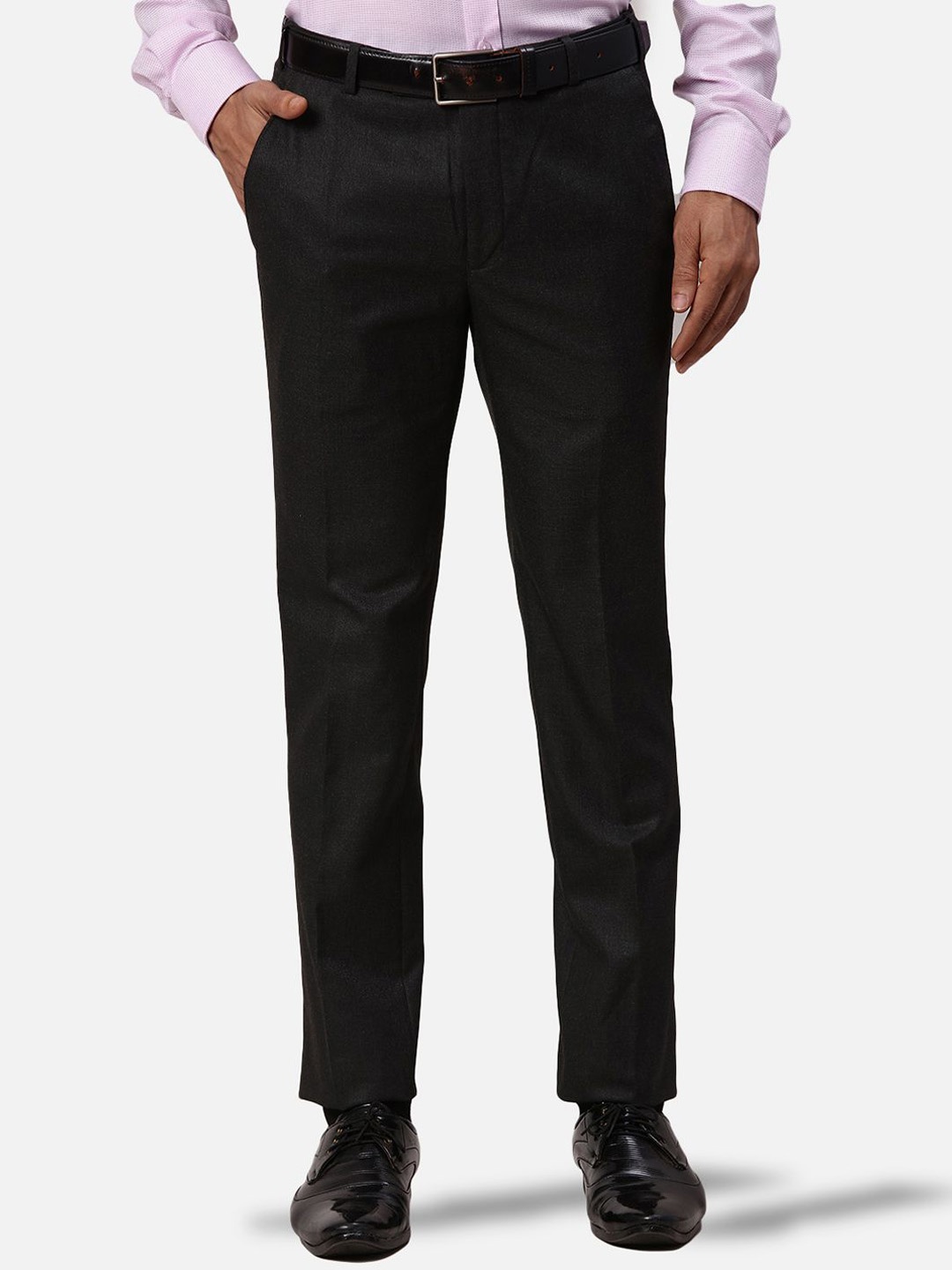

Park Avenue Men Slim Fit Formal Trousers, Grey