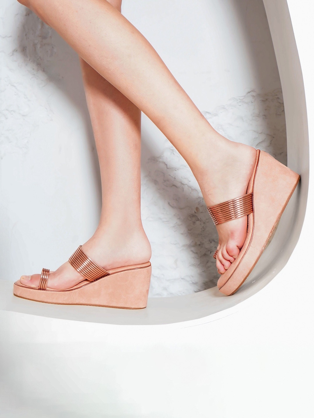 

Shezone Wedge Sandals, Peach