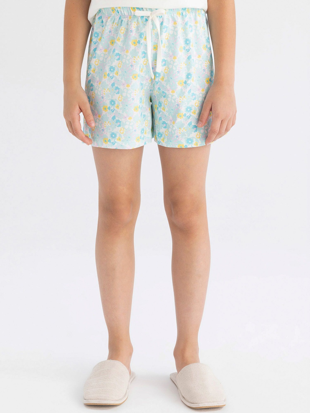 

DeFacto Girls Printed Pure Cotton Clothing Set, White