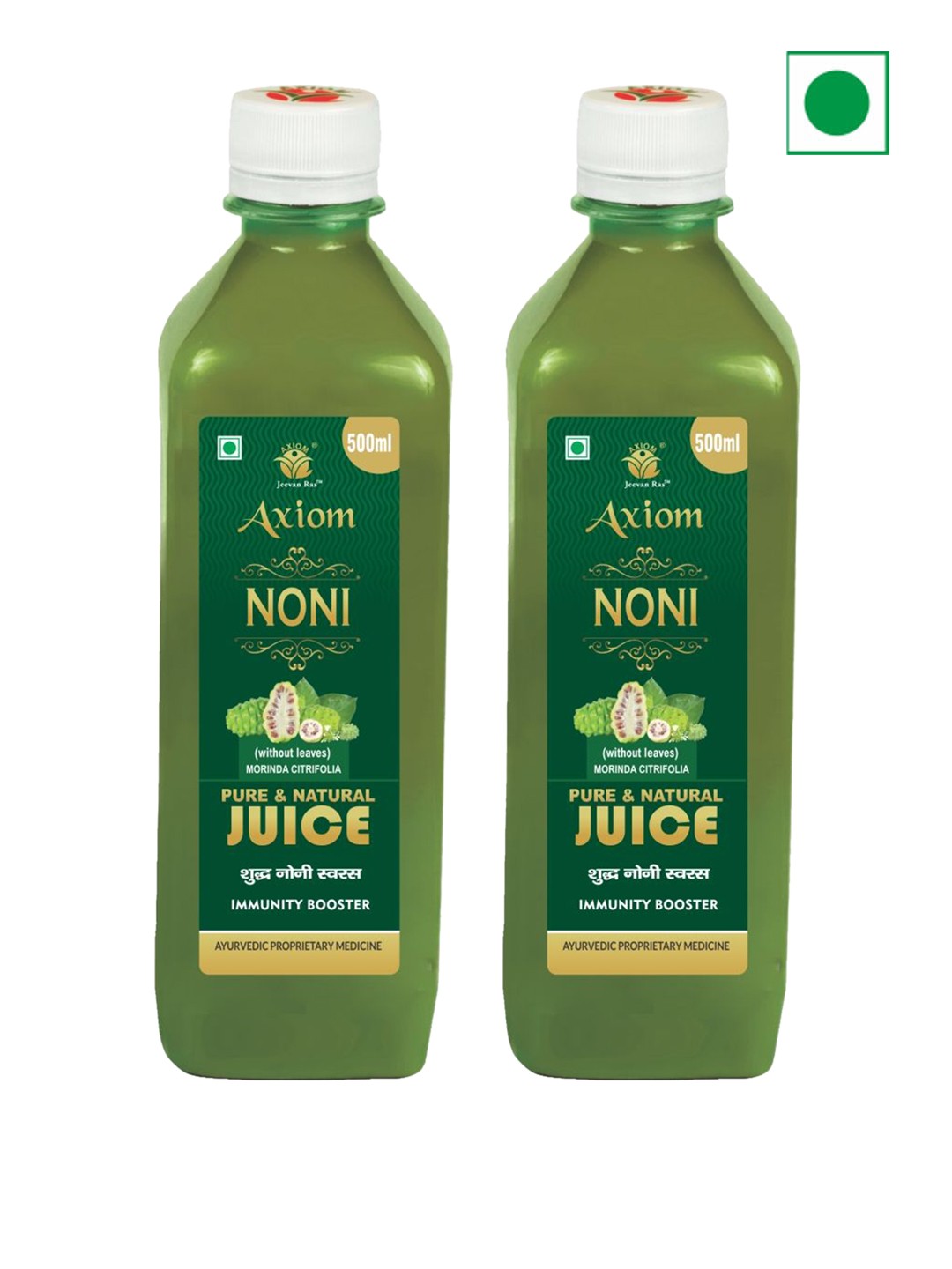

Axiom Set Of 2 Noni Juice - 500ml Each, Green