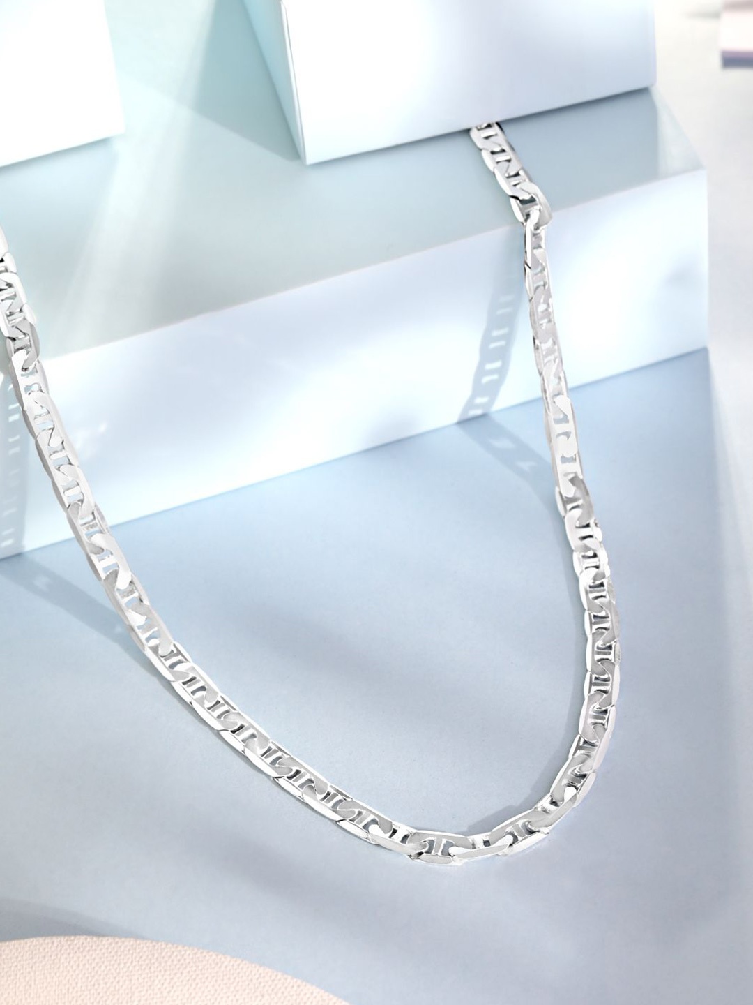 

Zavya Men 925 Sterling Silver-Plated Link Chain