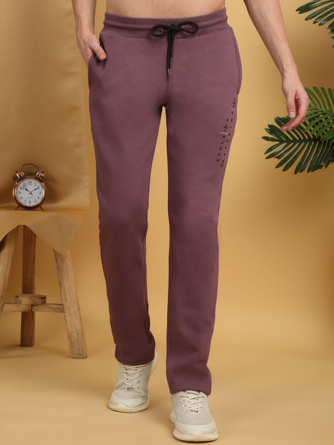 

Sweet Dreams Men Mid-Rise Track Pants, Purple