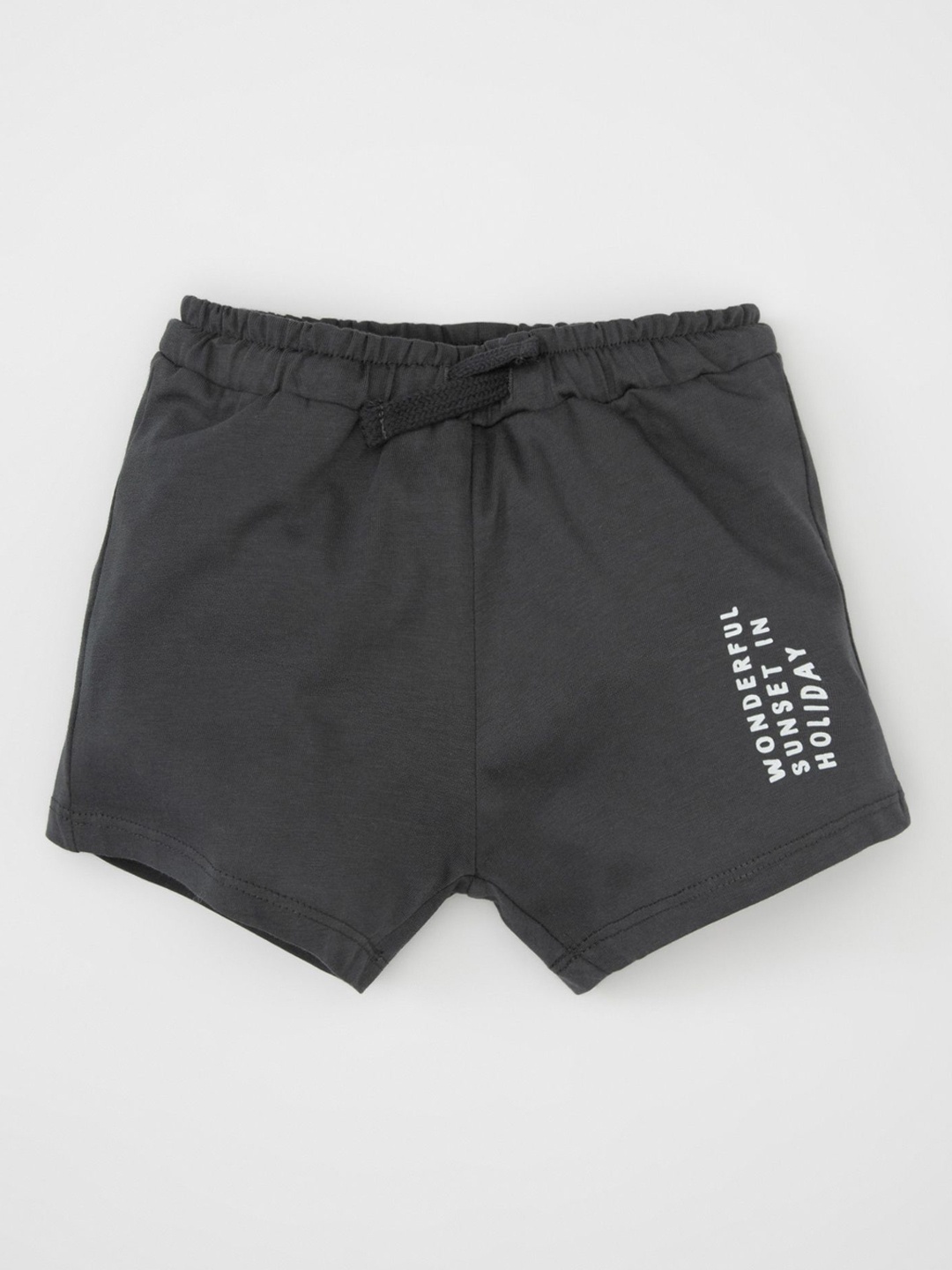 

DeFacto Boys Cotton Mid-Rise Shorts, Na