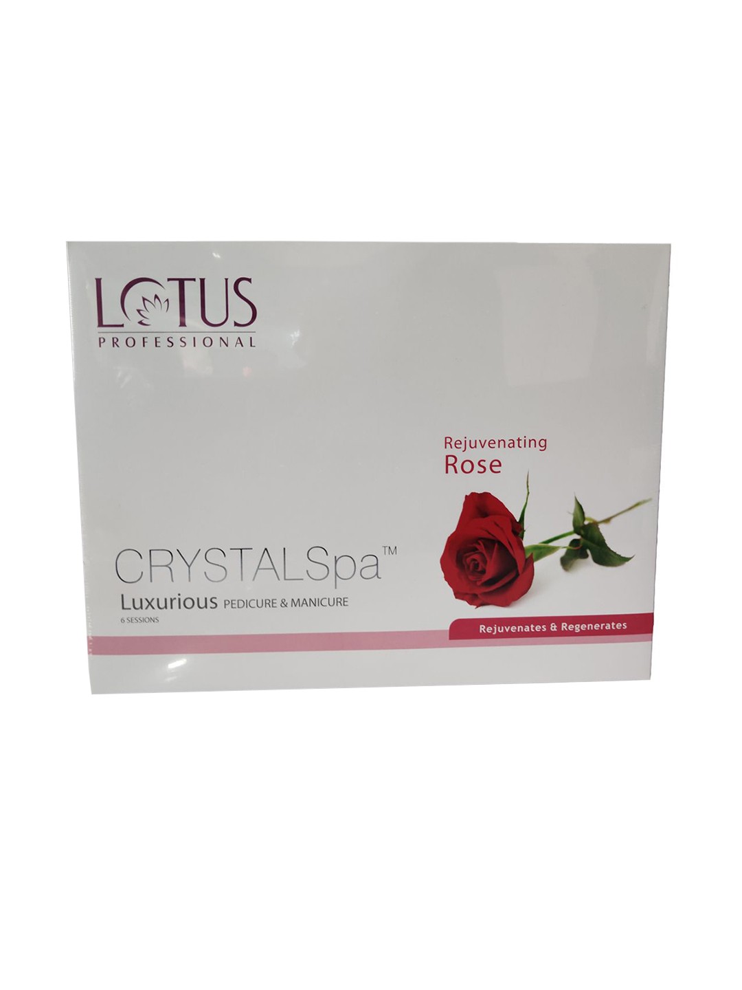 

Lotus Professional Crystal Spa Pedicure & Manicure Kit, Red