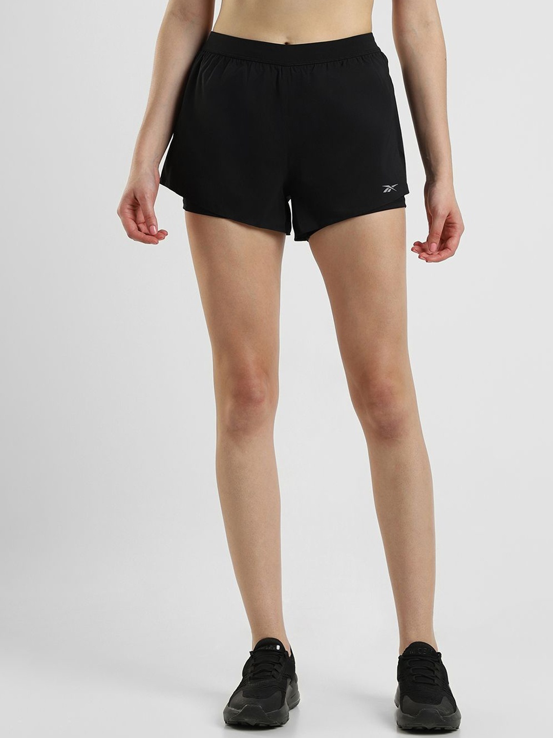 

Reebok Running Essentials Two In One Shorts, Black