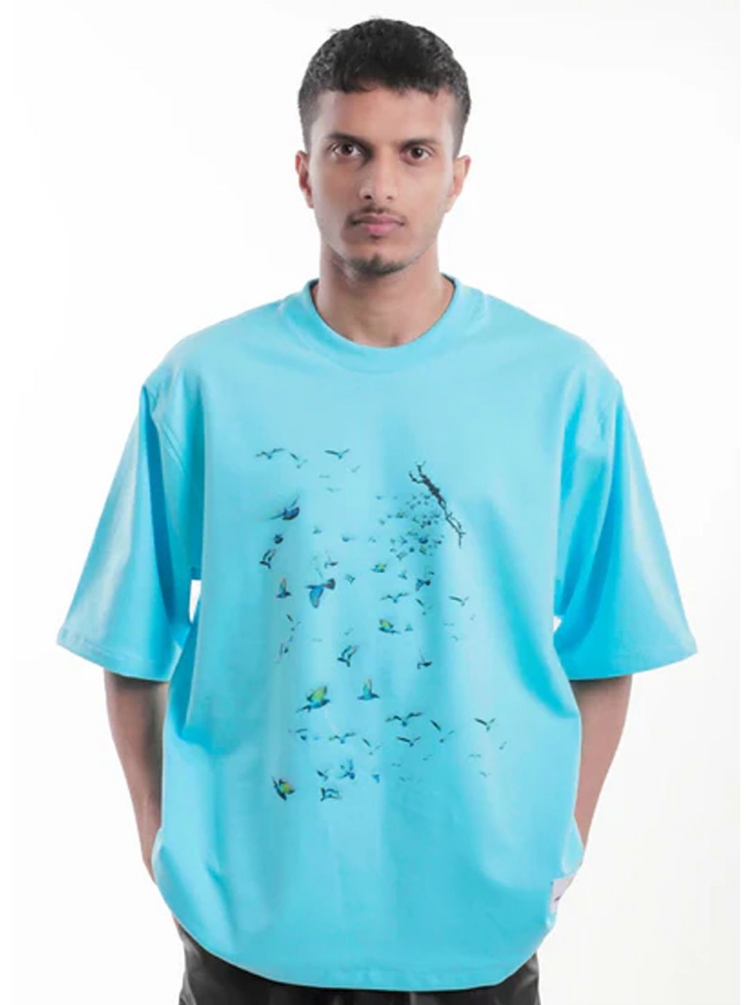 

TOFFLE Unisex Printed T-shirt, Turquoise blue