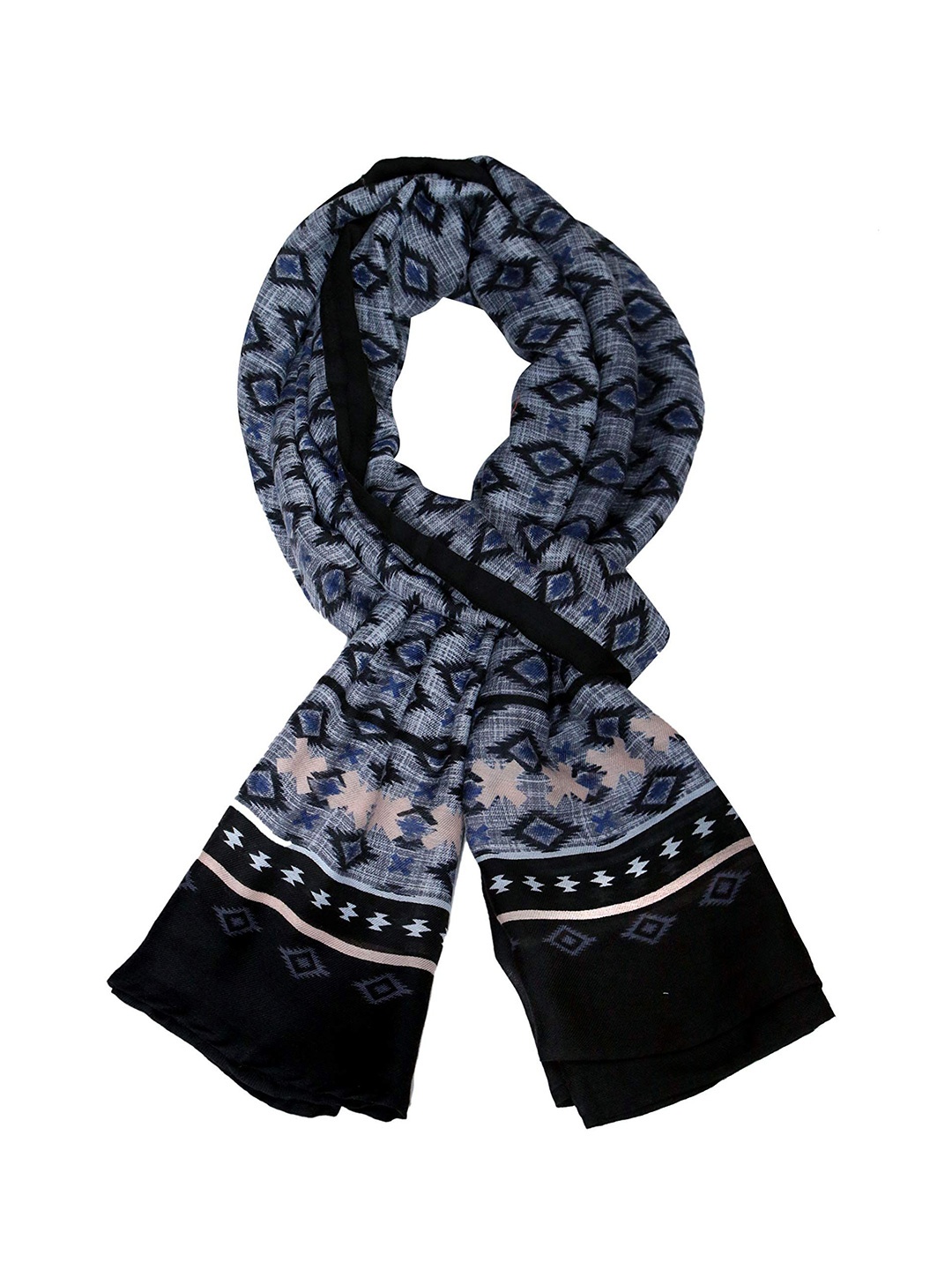 

Annus Creation Women Printed Scarf, Black