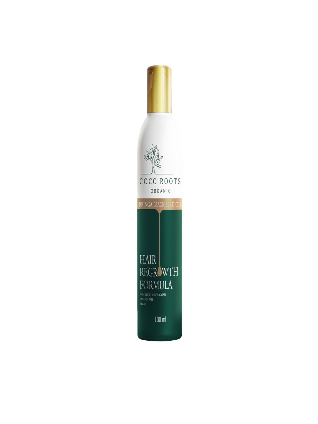 

Coco Roots Organic Bringa Black Seed Hair Oil 100 ml, Green