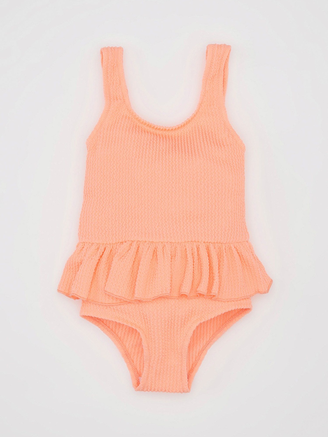 

DeFacto Girls Solid Swim Bodysuit, Peach