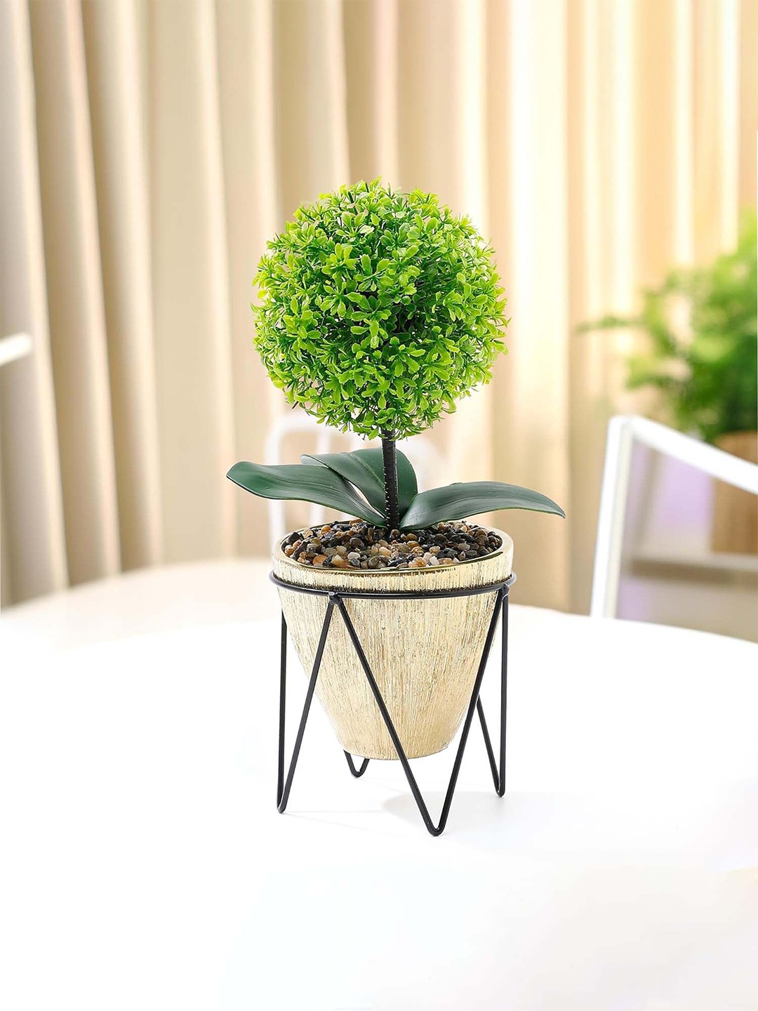 

Ekhasa Green & Brown Artificial Plant With Pot