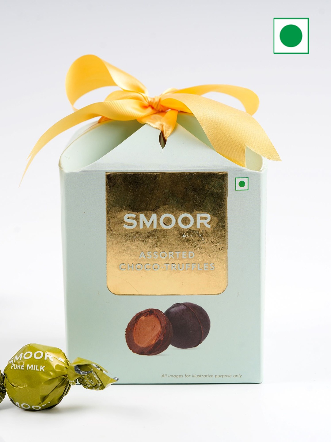 

SMOOR 16-Pcs Choco Truffles Chocolate - 224 gm, Turquoise blue