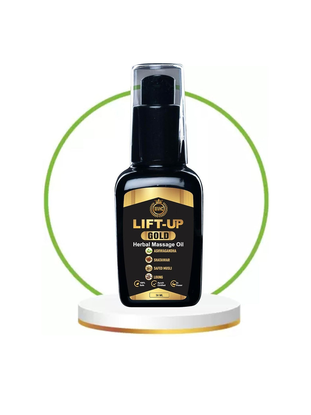 

WVHC Lift Up Herbal Massage Oil-50ml, Brown