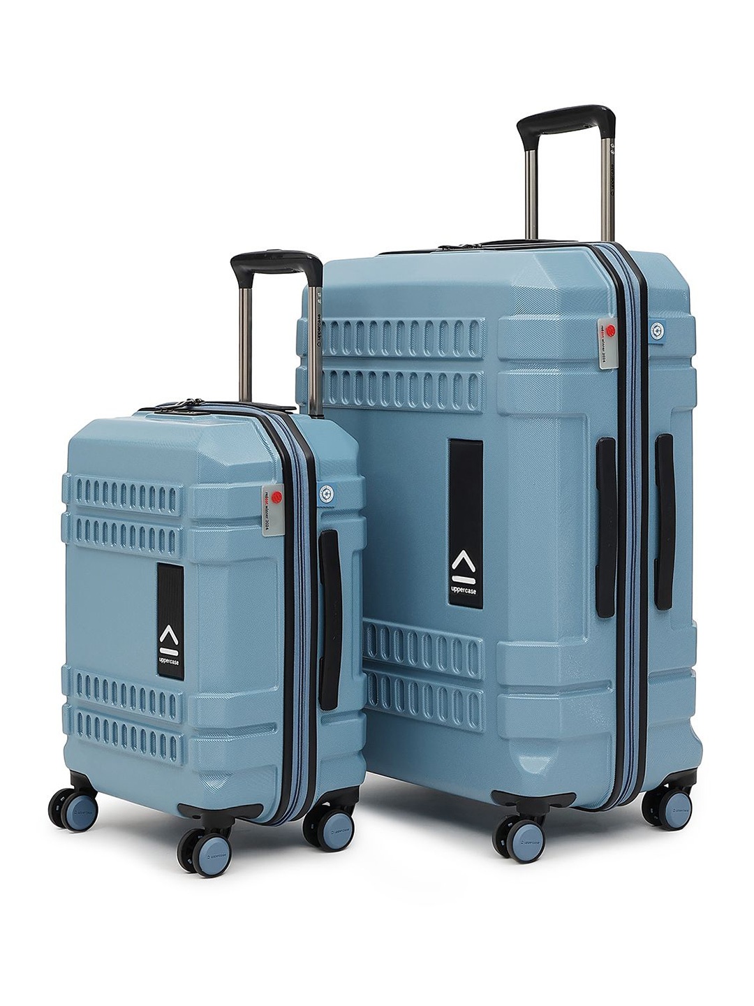 

uppercase Set Of 2 Hard-Sided Trolley Bags, Blue