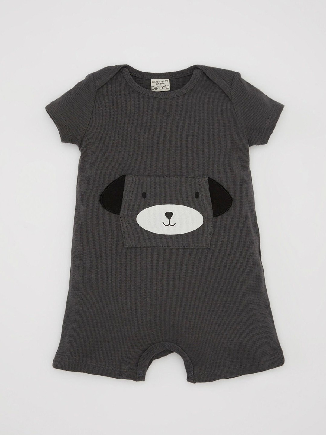 

DeFacto Boys Printed Basic Jumpsuit, Grey