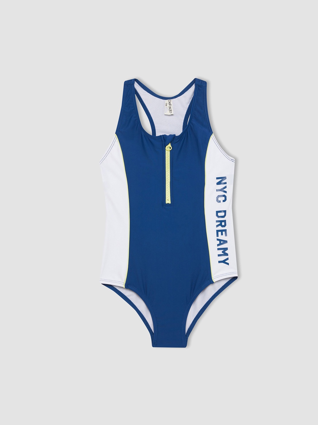 

DeFacto Girls Colourblocked Swim Bodysuit, Blue