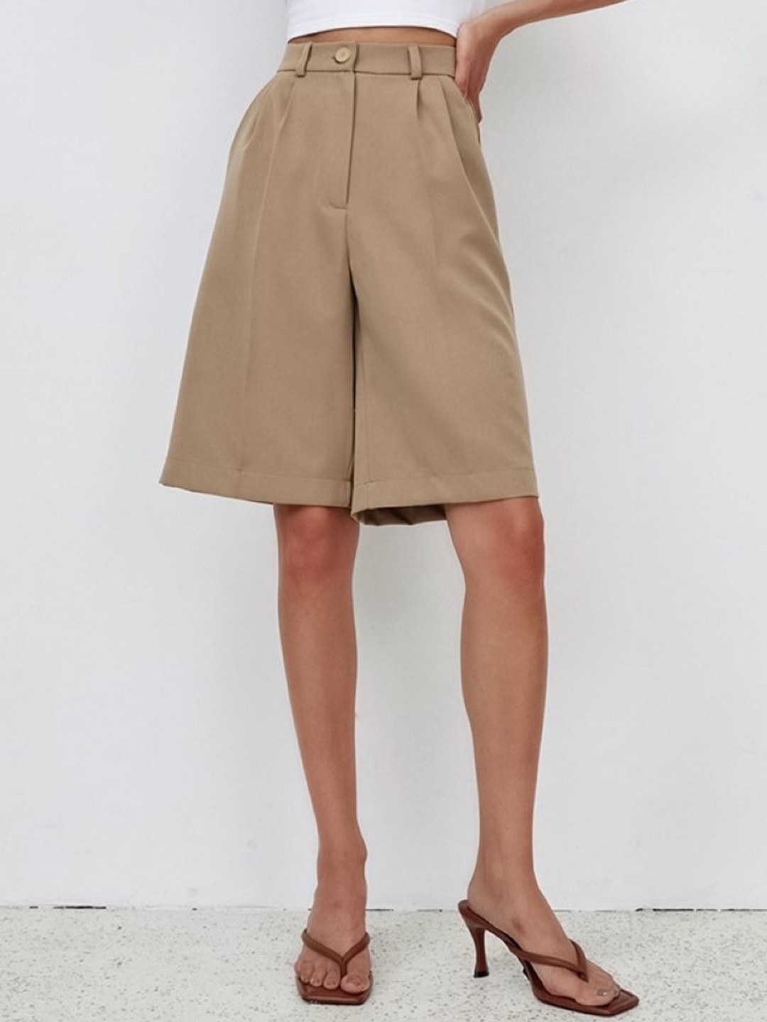 

KPOP Women Shorts, Brown