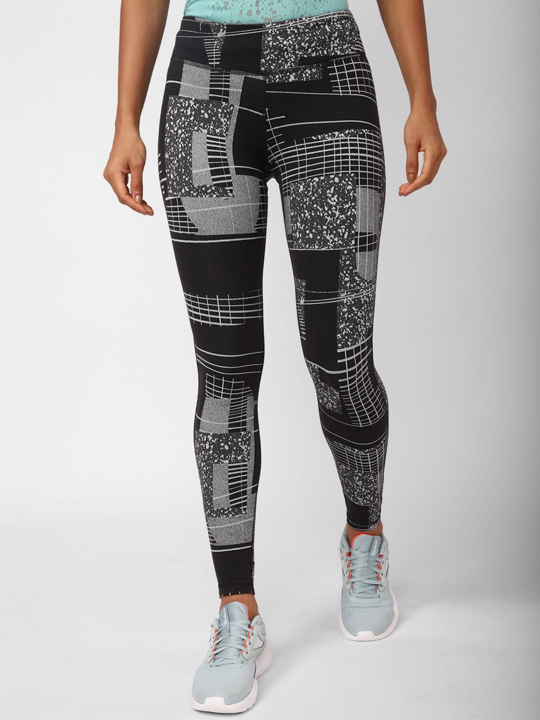 

Reebok Training Supply Lux 2 Printed Tights, Black