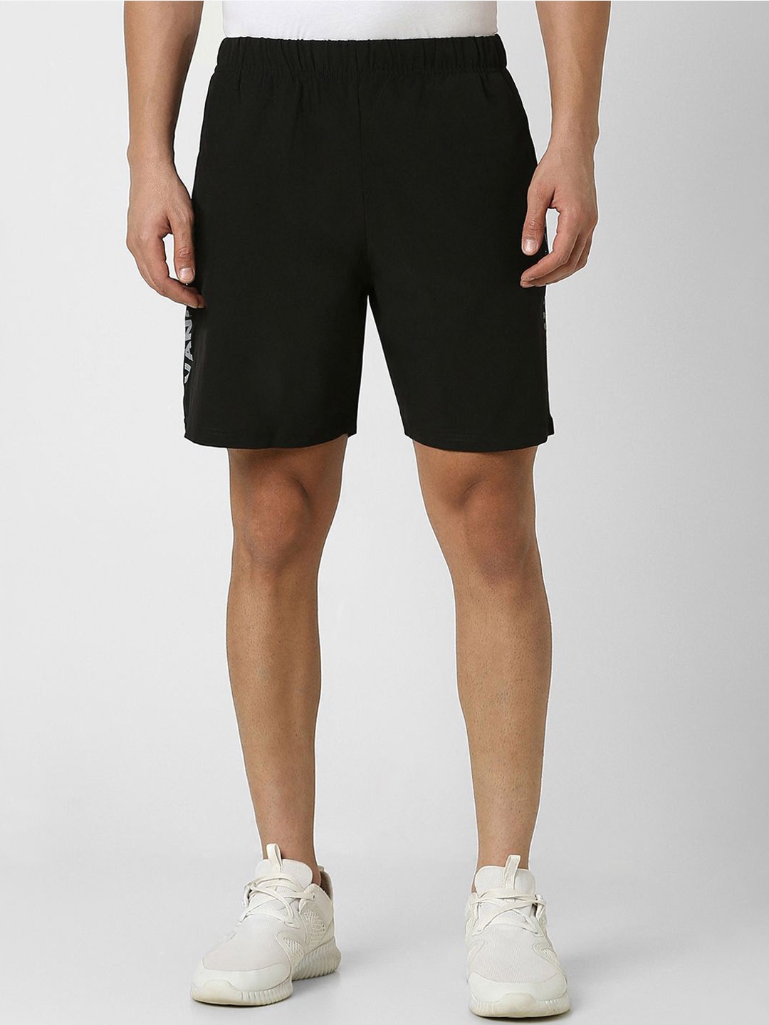 

Van Heusen Flex Men Regular Fit Printed Shorts, Black