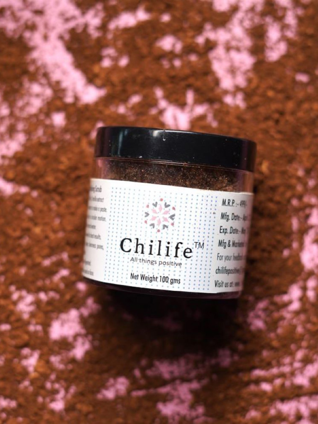 

Chilife Ultra Hydrating Coffee & Cocoa Body Polishing Scrub-100g, Brown