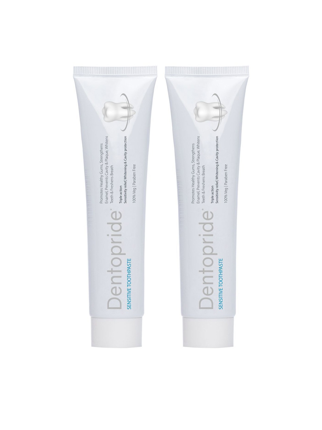 

Dentopride Set Of 2 Sensitive Toothpaste- 100 g Each, White